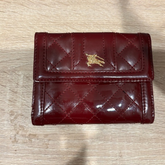 Burberry Quilted Leather Wallet - Red - Picture 1 of 4